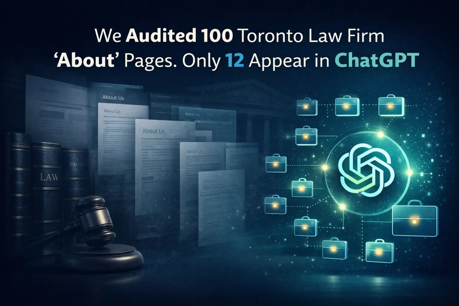We audited 100 Toronto law firm about pages — only 12 appear in ChatGPT