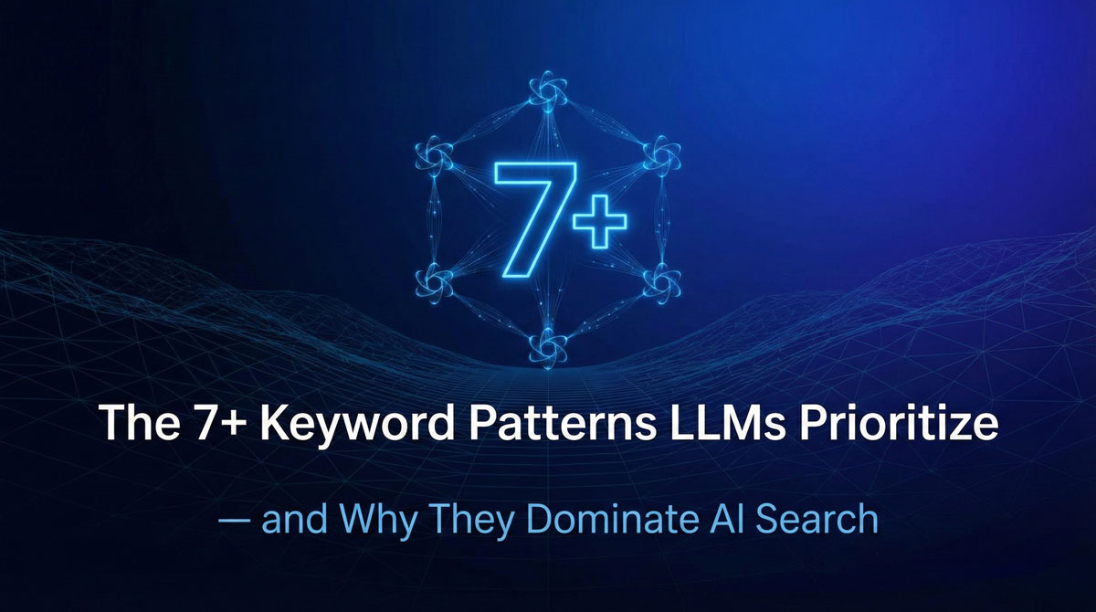 The 7+ Keyword Patterns LLMs Prioritize — and Why They Dominate AI Search