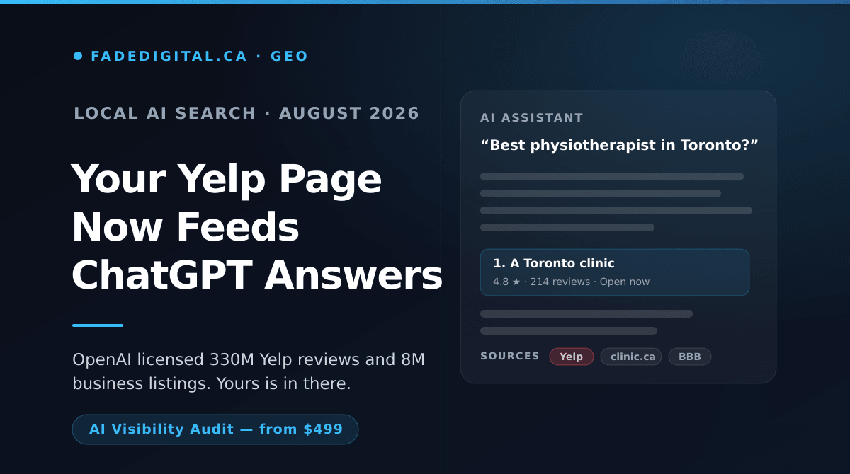 Yelp Just Licensed 330 Million Reviews to OpenAI. Your Profile Is In There.