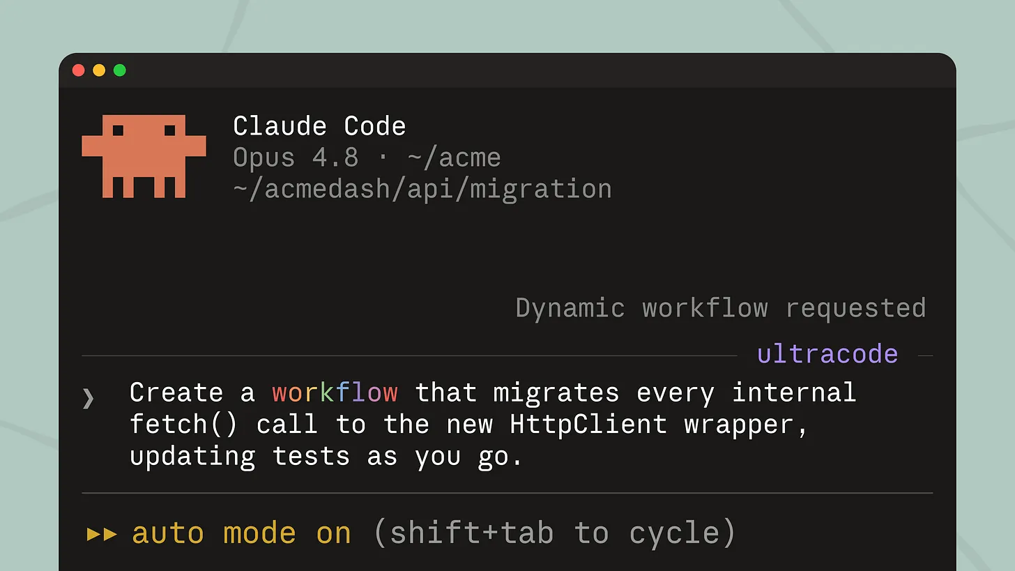 How to activate a Dynamic Workflow request in Claude Code