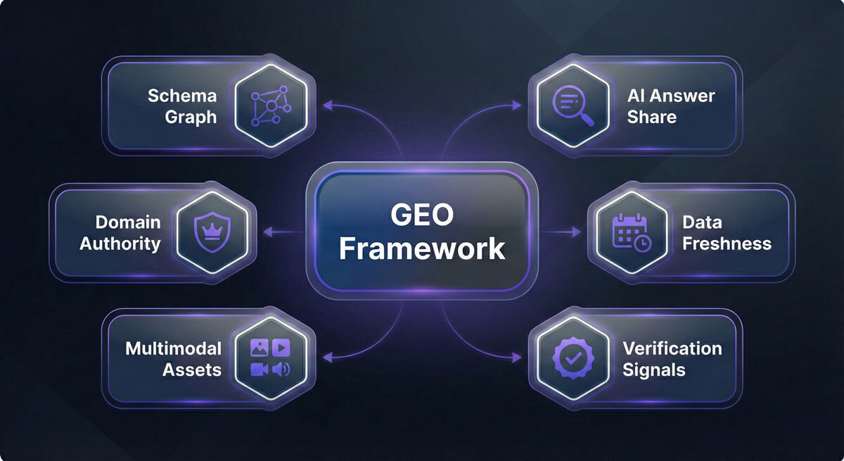 GEO Framework Diagram - Fade Digital